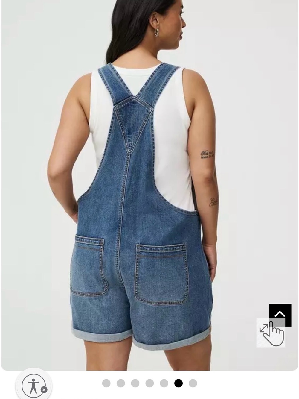 torrid Medium Blue Denim Short Overalls